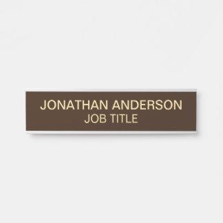 Modern Professional Office Door Sign Name Plate