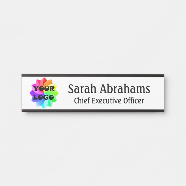 Modern Professional Office Door Signs Your Logo (Front)