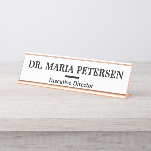 Modern Professional Office Medical Employee Desk Name Plate