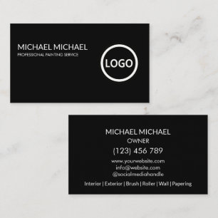 Modern Professional Painting Service Decoration Business Card