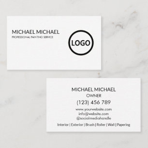 Modern Professional Painting Service Decoration Business Card
