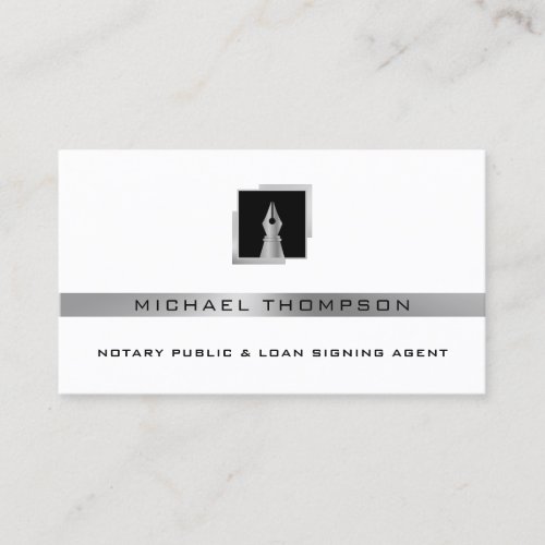 Modern professional pen logo  business card