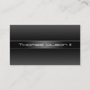Modern Professional Perforated Metal Business Card