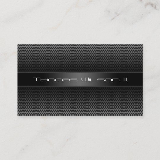 Modern Professional Perforated Metal Business Card