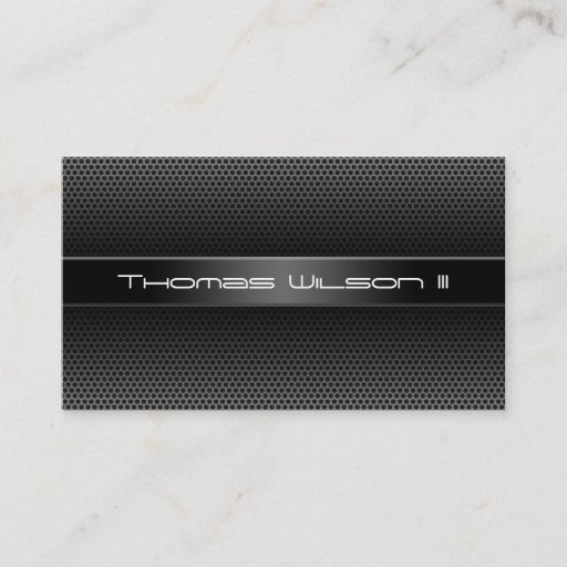Customizable Modern Professional Perforated Metal Business Card
