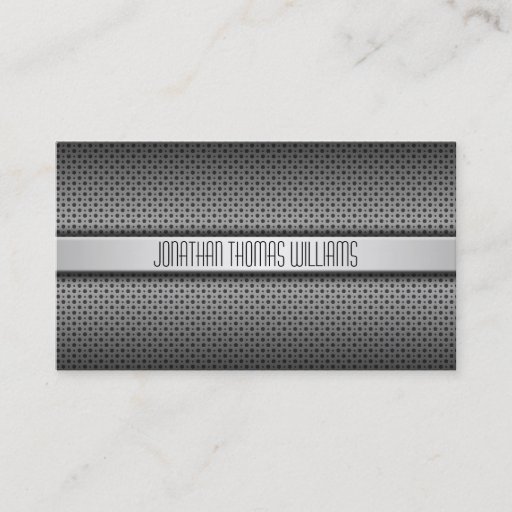 Customizable Modern Professional Perforated Metal Business Card