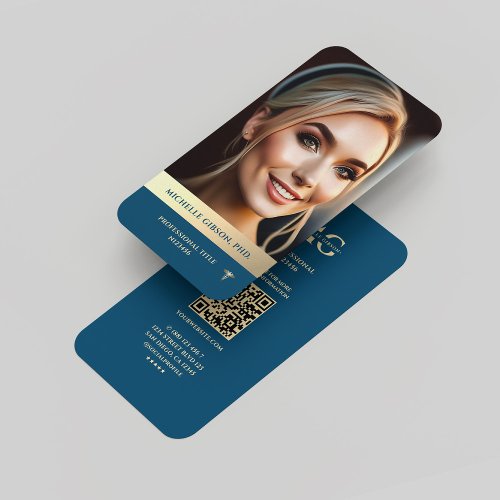 Modern Professional Personal Branding Regal Blue Business Card