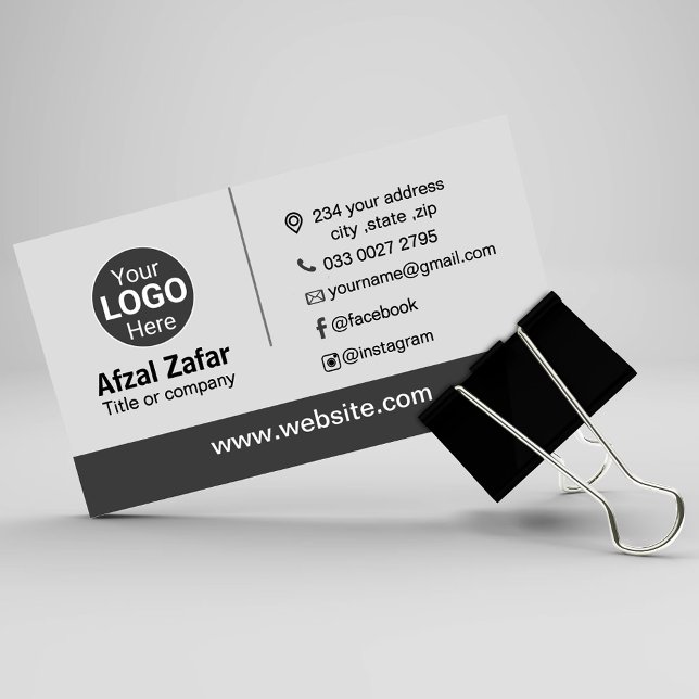 Modern professional personalized logo,name address business card (Creator Uploaded)
