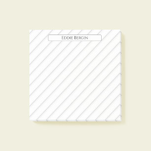 Modern Professional Personalized Name Post-it Notes
