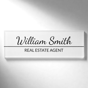 Modern Professional Personalized Name Tag