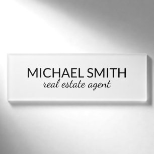 Modern Professional Personalized Name Tag