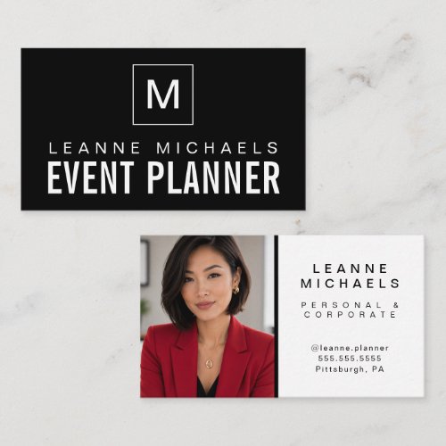 Modern Professional Photo Business Card
