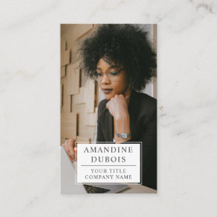 Modern Professional Photo Business Card