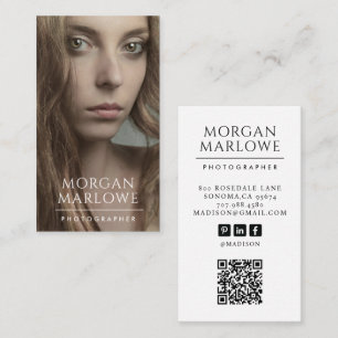 Modern Professional Photographer Business Card