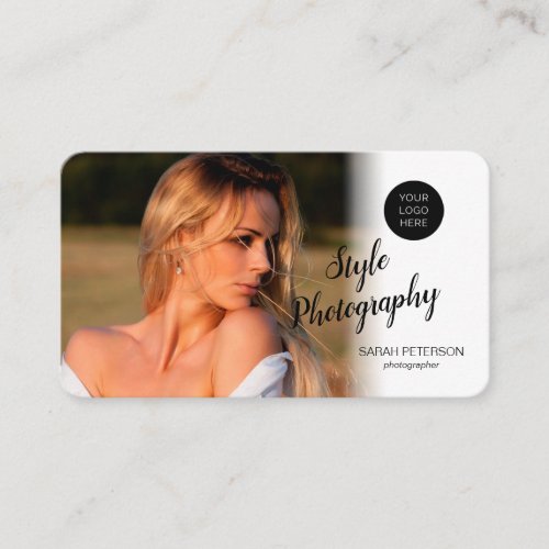 Modern professional photographer photo  business card