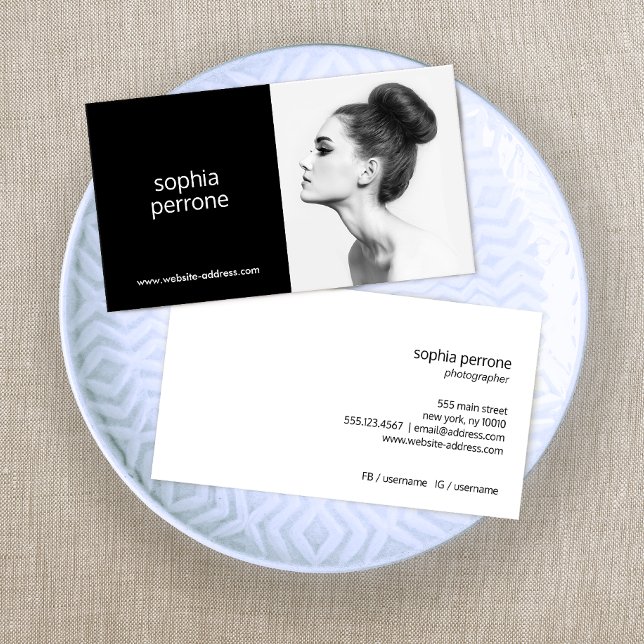 Modern Professional  Photographer Photo Card (Creator Uploaded)