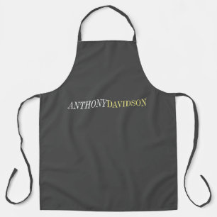 Modern Professional Plain Minimalist Apron