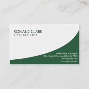 Modern Professional Plain Simple Green Nature Agri Business Card