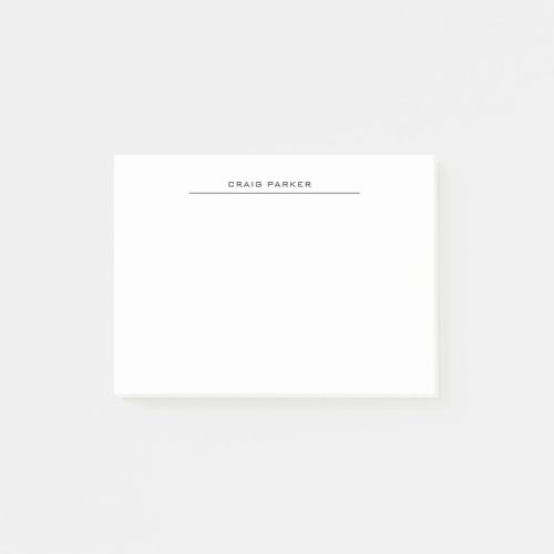 Modern Professional Plain Simple Minimalist Post_it Notes