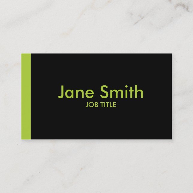 Modern Professional Plain Simple Stylish Classy Business Card (Front)