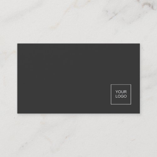 Modern Professional Plain With Logo Elegant Colors Business Card