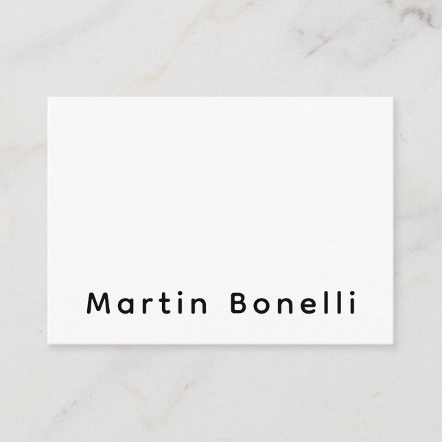Modern Professional PlainCustom Own Name Enclosure Card (Front)