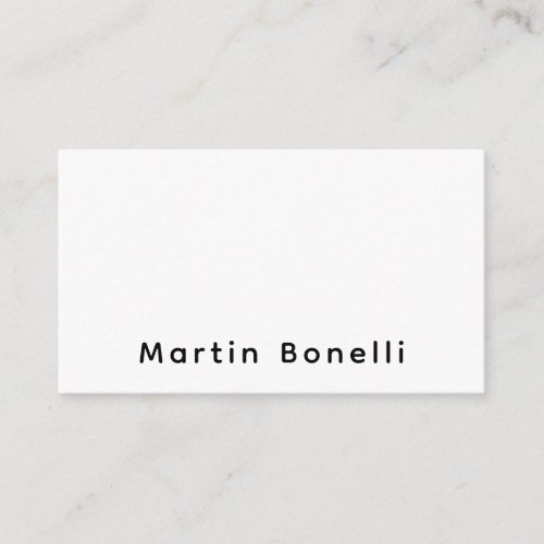 Modern Professional PlainCustom Own Name Enclosure Card
