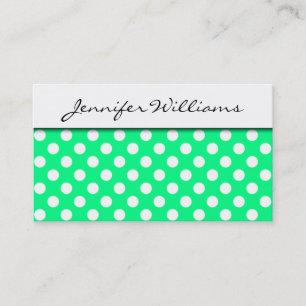 Modern Professional Polka Dot Business Cards