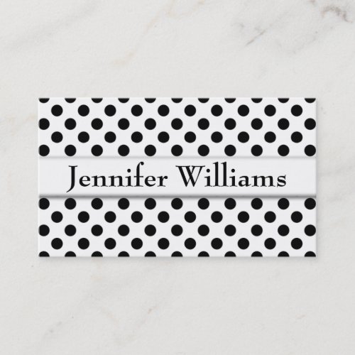 Modern Professional Polka Dot Business Cards