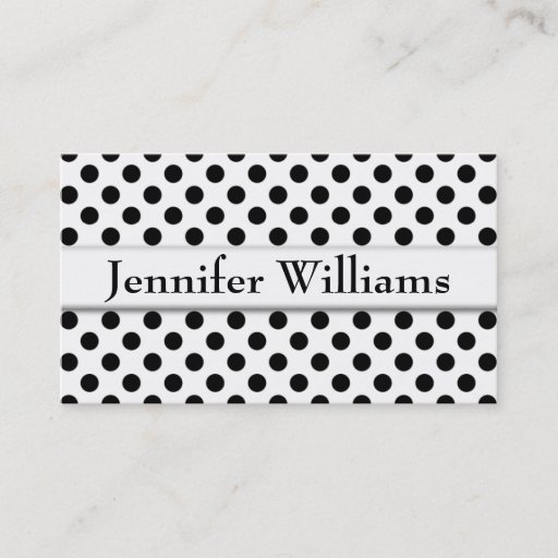 Customizable Modern Professional Polka Dot Business Cards