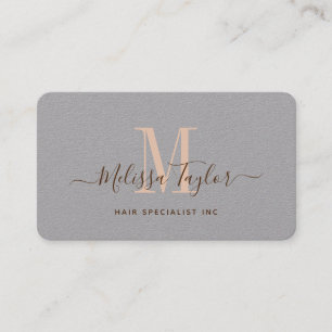 Modern Professional Premium Grey and Brown Photo Business Card