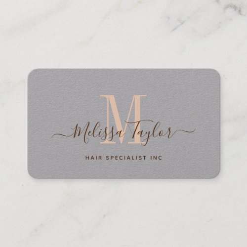 Modern Professional Premium Grey and Brown Photo Business Card