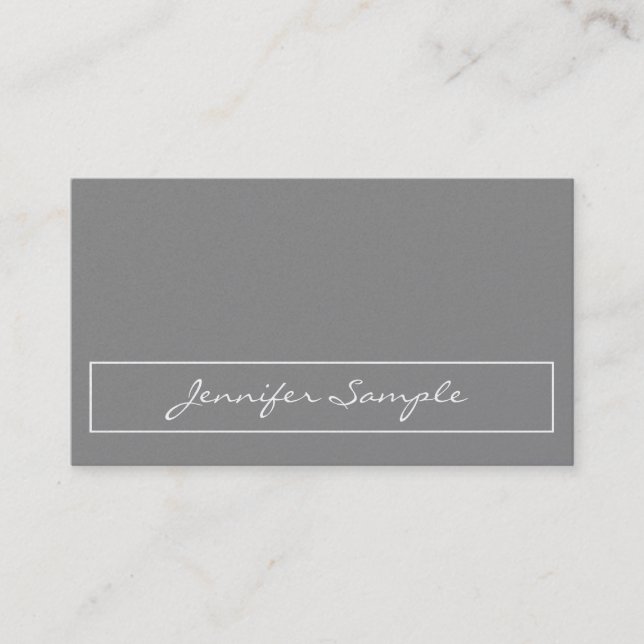 Modern Professional Premium Pearl Finish Luxury Business Card (Front)