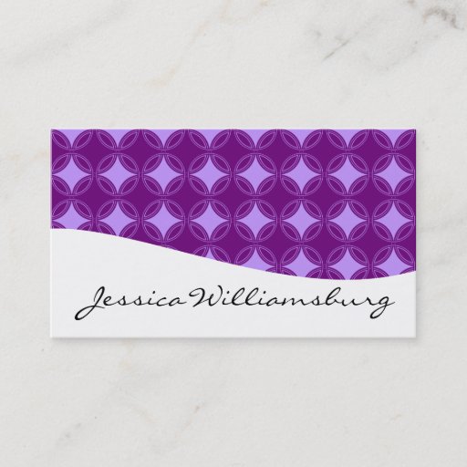 Customizable Modern Professional Purple Business Cards