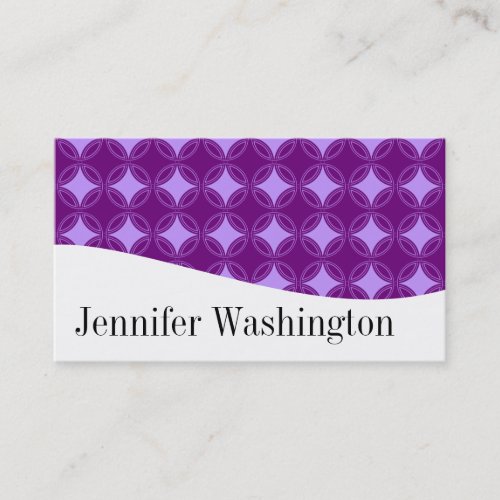 Modern Professional Purple Business Cards
