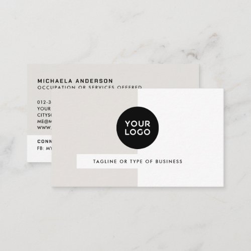 Modern Professional QR Code Social Media  Logo Business Card