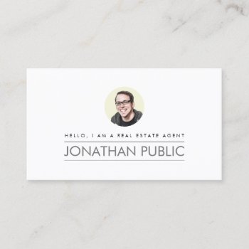 Modern Professional Real Estate Business Card by J32Design at Zazzle