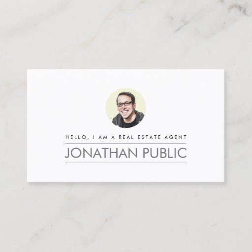 Customizable Modern Professional Real Estate Business Card