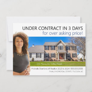 Modern Professional Realtor Just Listed Postcard