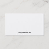 Modern Professional Realtor Monogram Photo Business Card (Back)