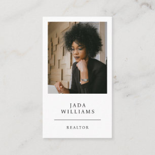 Modern Professional Realtor Photo Business Card