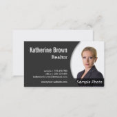 Modern, Professional, Realtor, Real Estate, Photo Business Card (Front/Back)