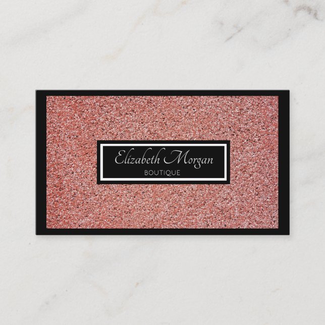 Modern Professional Red Marble, Stone, Frame Business Card (Front)