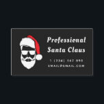 Modern Professional Santa Claus Funny Christmas  Business Card<br><div class="desc">These cool business cards would be great for Santa or any Christmas related service. Easily add your own name,  occupation and other info by clicking on the "personalize this template" option.</div>