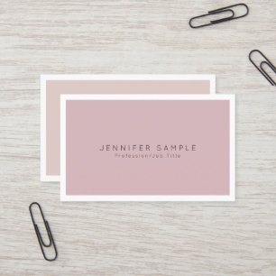 Modern Professional Simple Chic Plain Elegant Business Card