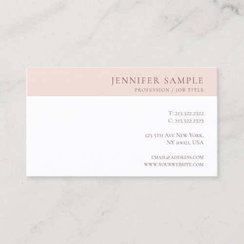Modern Professional Simple Designed Cute Template Business Card