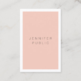 Modern Professional Simple Elegant Minimalist Business Card