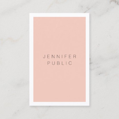 Modern Professional Simple Elegant Minimalist Business Card