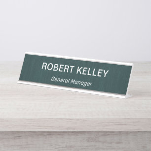 Modern Professional Simple Office Title Desk Name Plate
