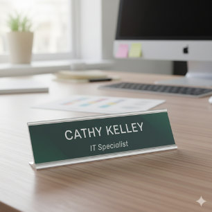 Modern Professional Simple Office Title Desk Name Plate